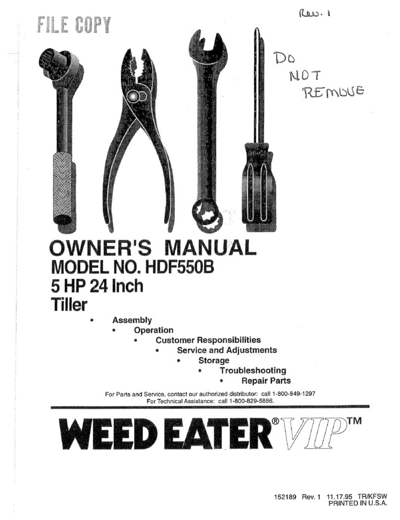 Weed Eater 152189 Manuel utilisateur Weed Eater 152189 Manuel utilisateur