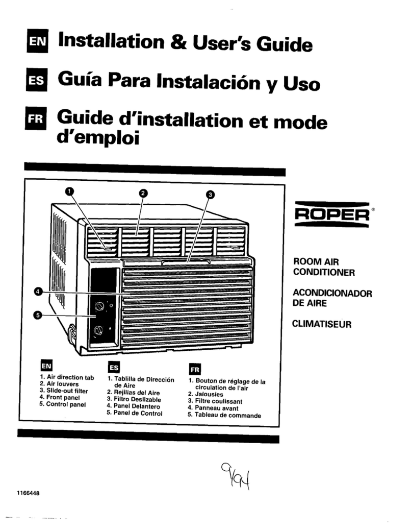 Roper Roper X18004D00 Manuel d'utilisation Roper Roper X18004D00 Manuel d'utilisation
