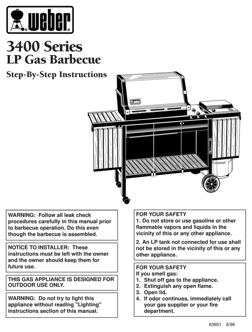 Weber Platinum 3400 LP Manuel utilisateur