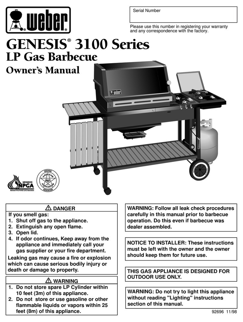 Weber 3100 Manuel utilisateur