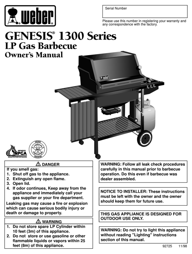 Weber Genesis 1300 Manuel utilisateur