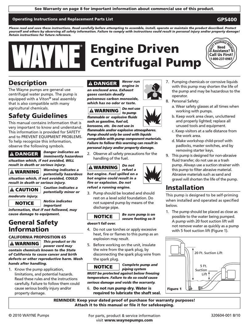 Wayne 320604-001 Manuel