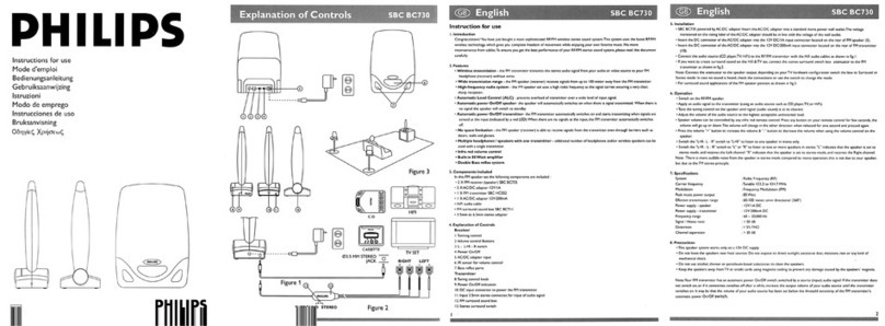 Philips SBCBC730/00 Manuel utilisateur
