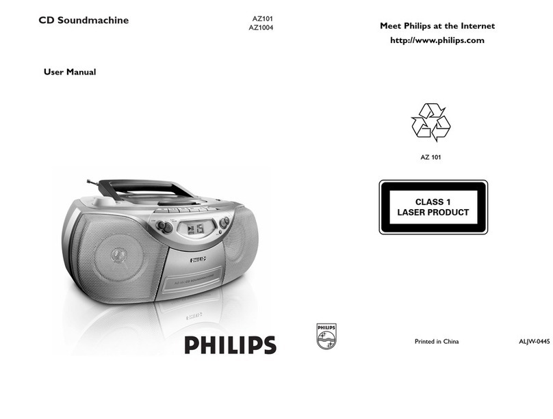 Philips AZ101 Manuel utilisateur Philips AZ101 Manuel utilisateur