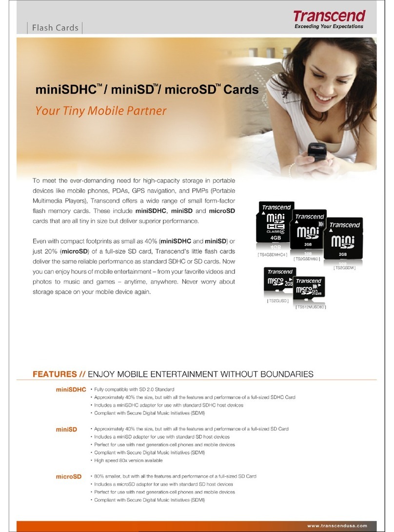 Transcend microSD Manuel utilisateur
