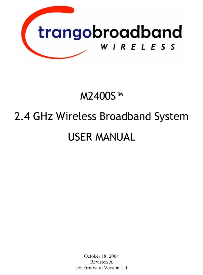 Trango Systems M2400S Manuel utilisateur