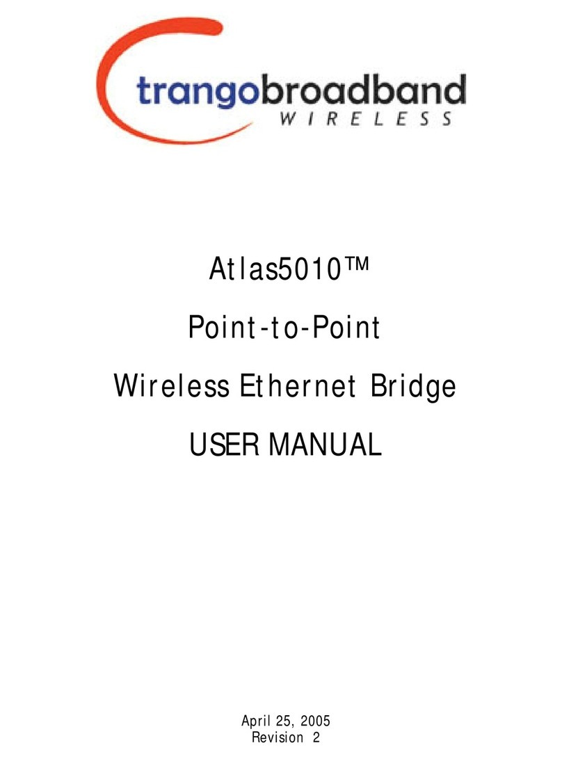 Trango Systems Atlas5010 Manuel utilisateur Trango Systems Atlas5010 Manuel utilisateur