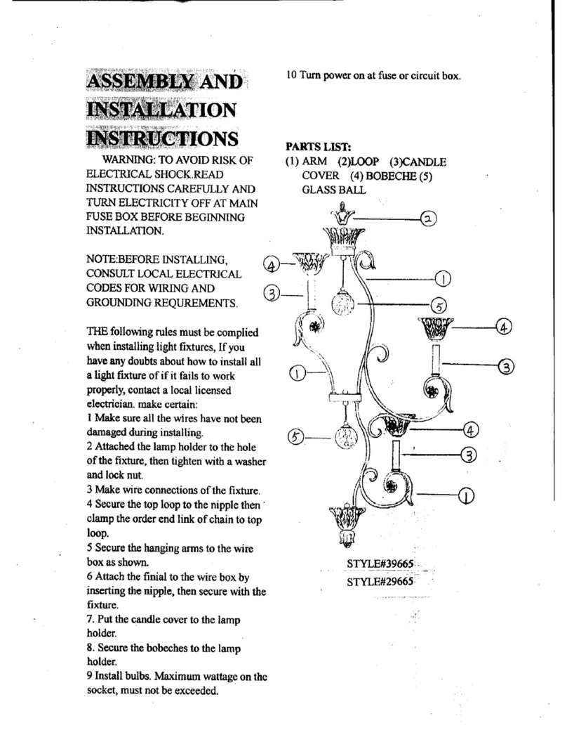 Triarch 39665 Manuel d'instructions Triarch 39665 Manuel d'instructions