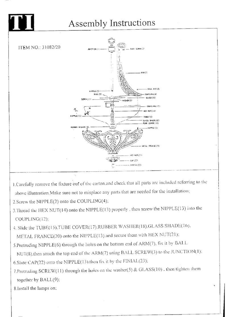 Triarch 31082/20 Manuel utilisateur