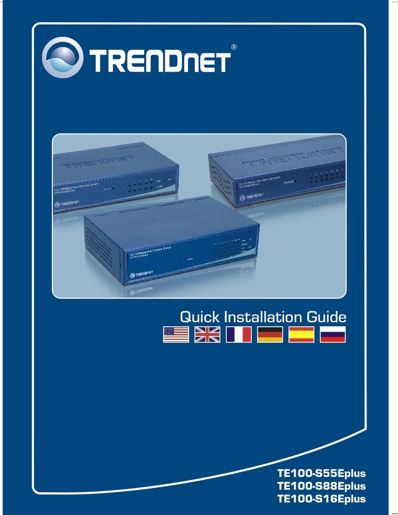 TRENDnet TE100 S55Eplus Manuel utilisateur