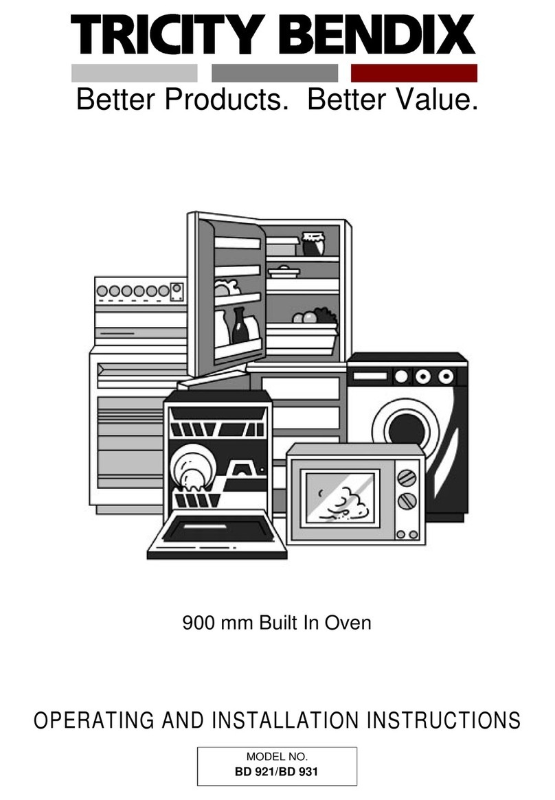 Tricity Bendix BD 921 Manuel utilisateur