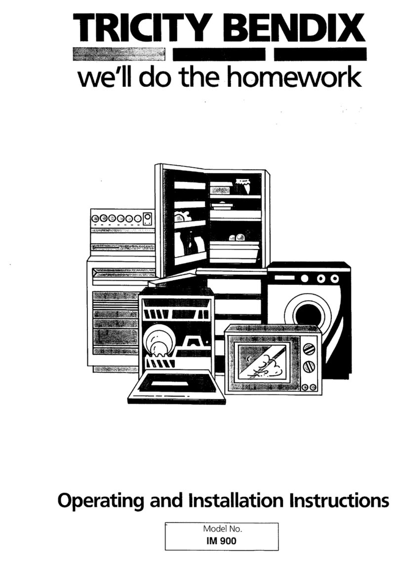 Tricity Bendix im900 Manuel utilisateur