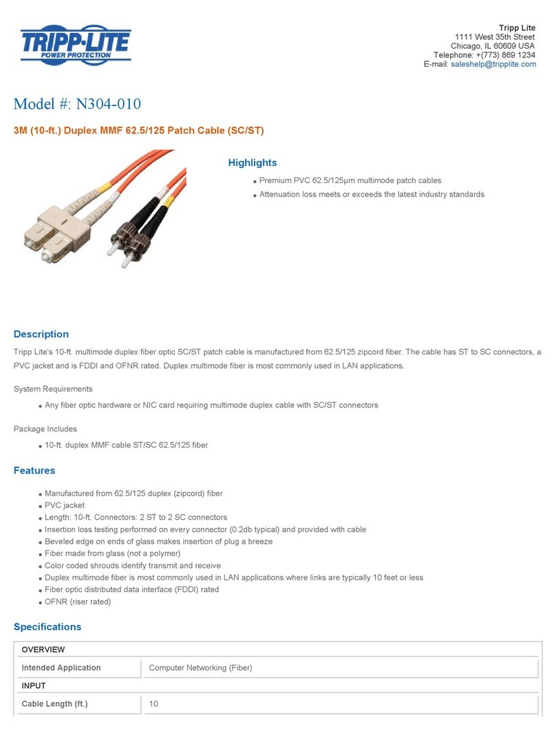 Tripp Lite N304-010 Manuel utilisateur