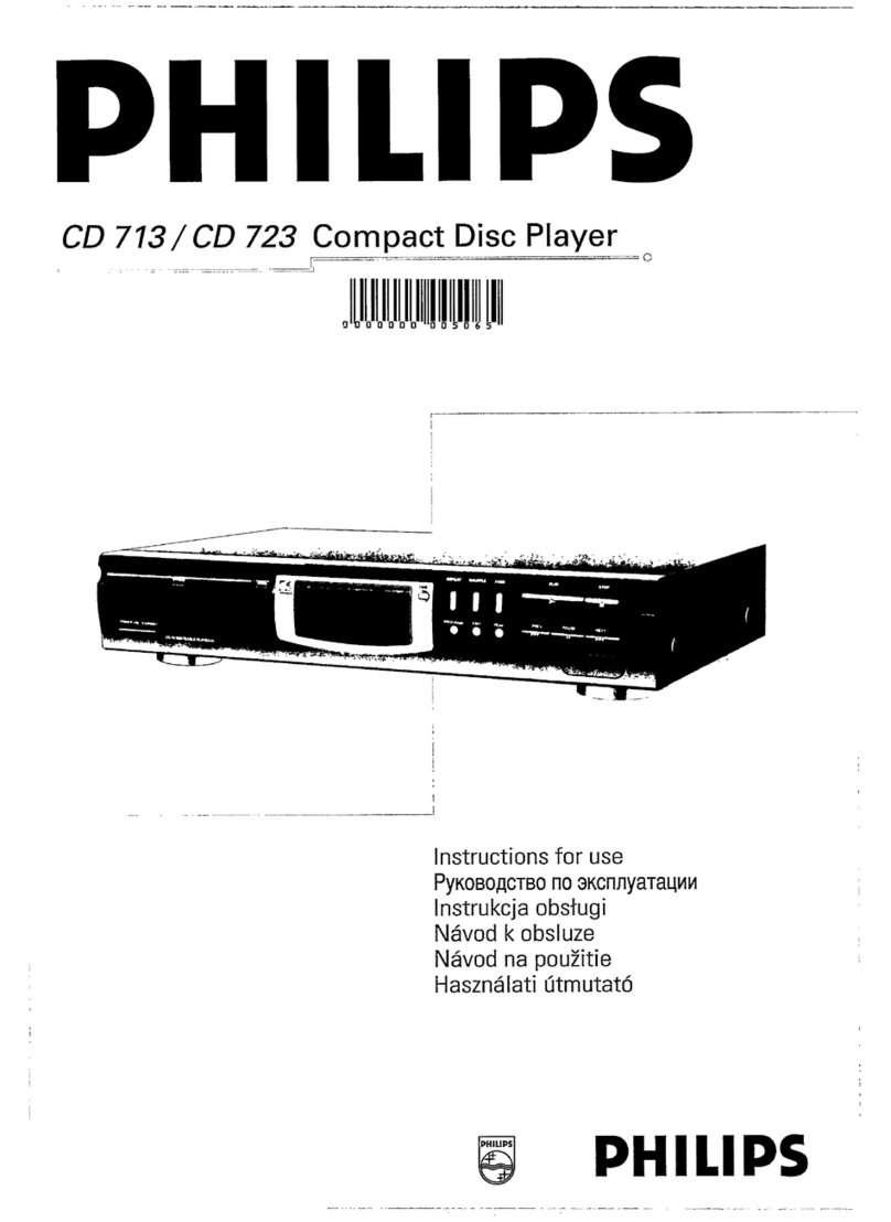 Philips CD723/20 Manuel utilisateur Philips CD723/20 Manuel utilisateur