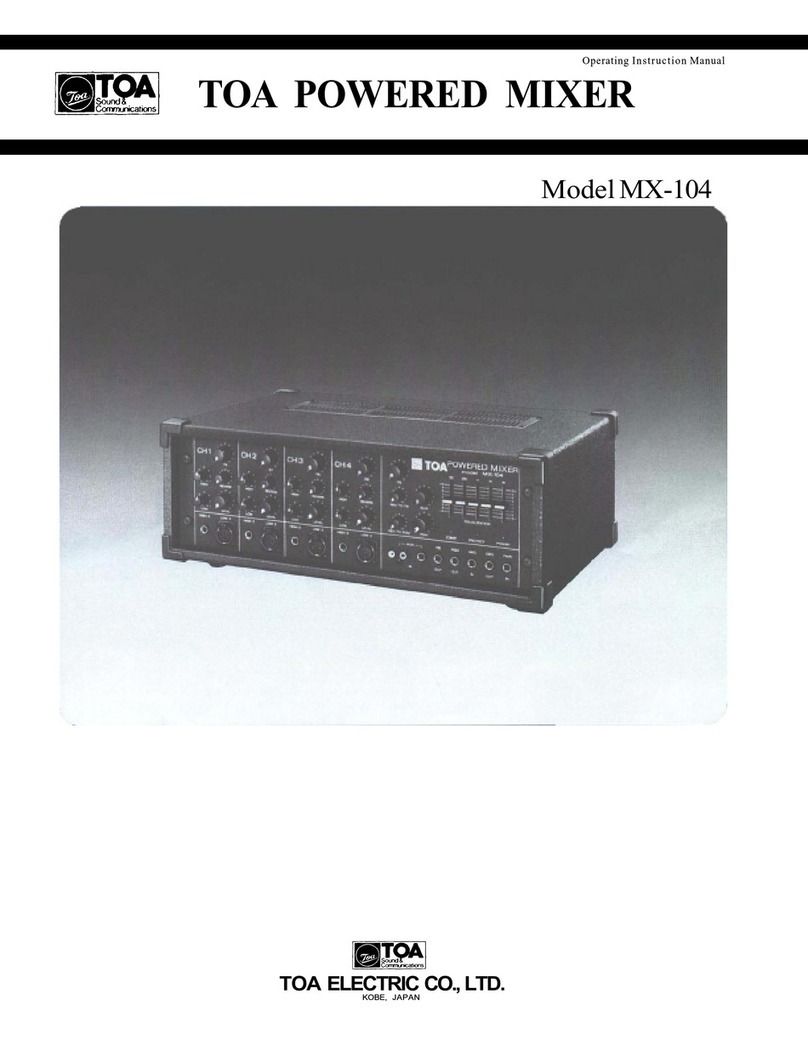 Toa MX-104 Mode d’emploi