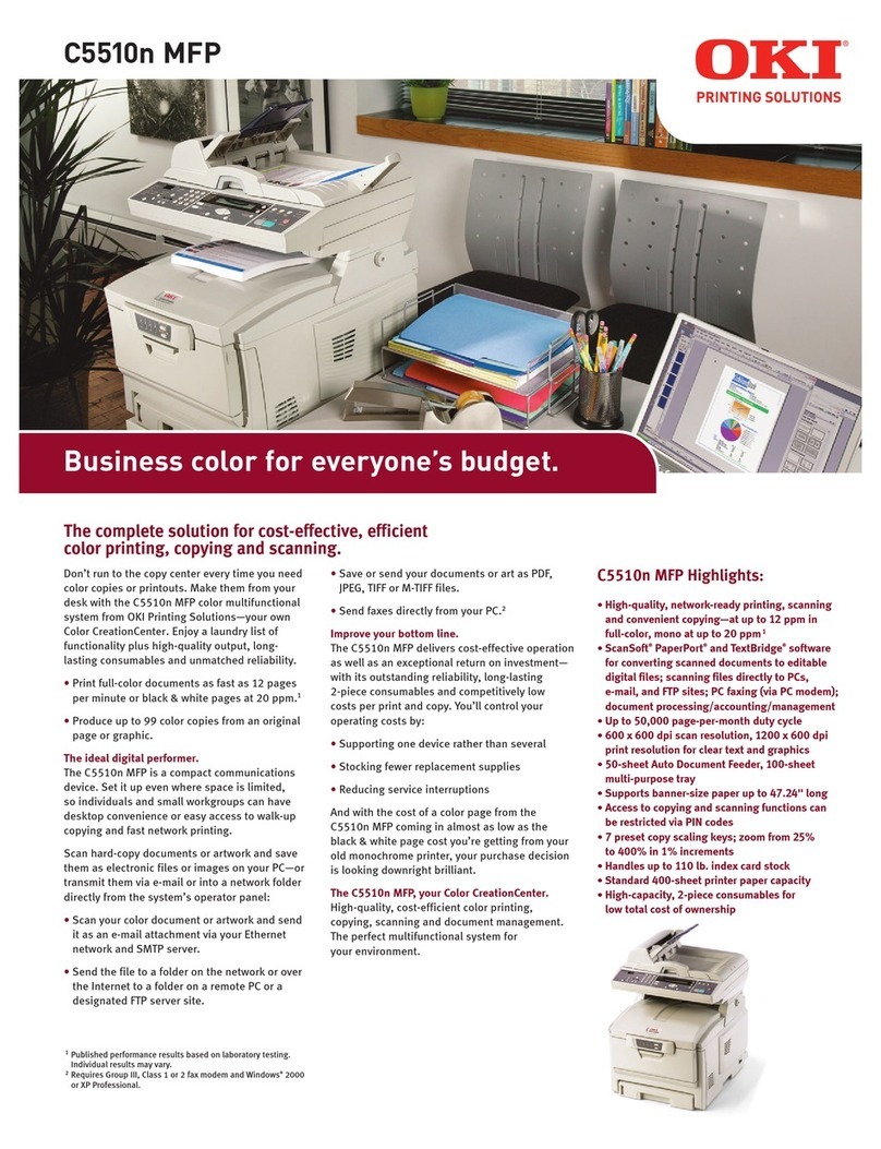 Oki C5510n MFP Manuel utilisateur