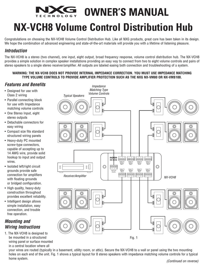 Nxg VCH8 Manuel utilisateur
