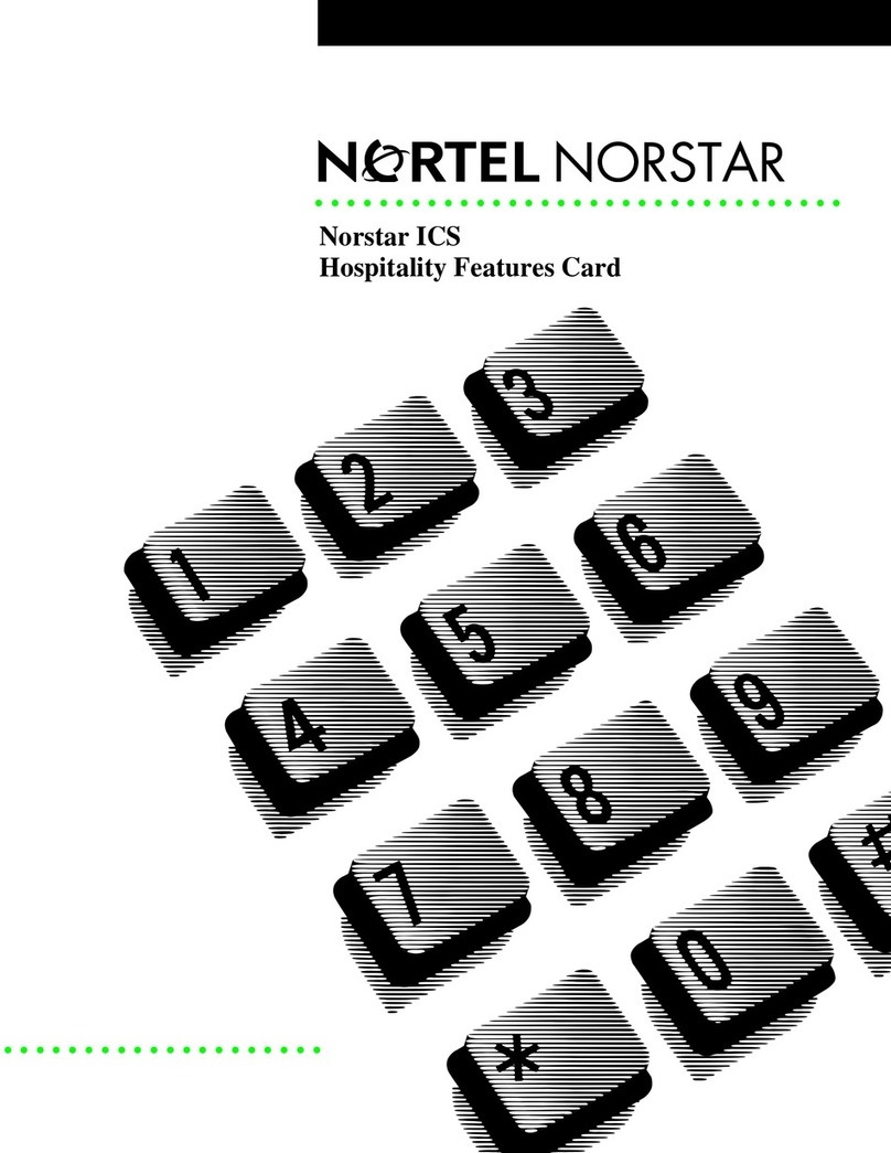 Nortel Norstar ICS Remote Tools 11 Manuel Nortel Norstar ICS Remote Tools 11 Manuel