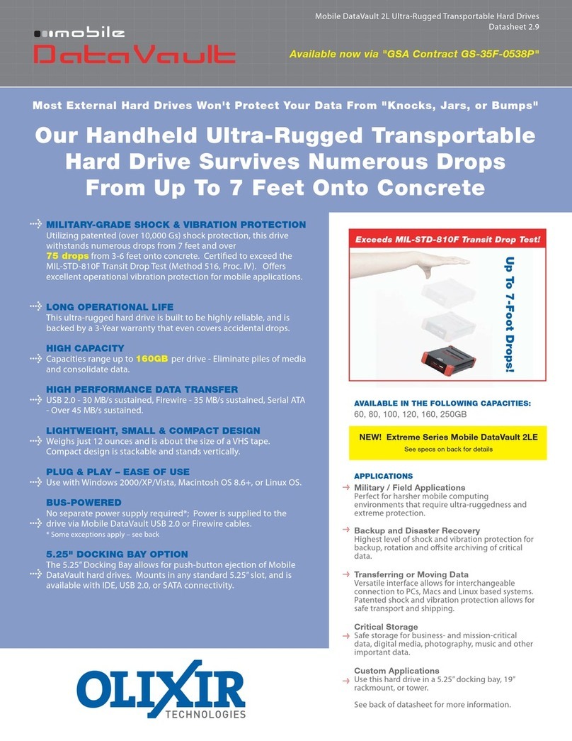 Olixir 2LX 100GB Manuel utilisateur