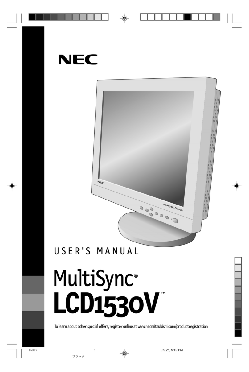 NEC MultiSync LCD1530V Manuel utilisateur