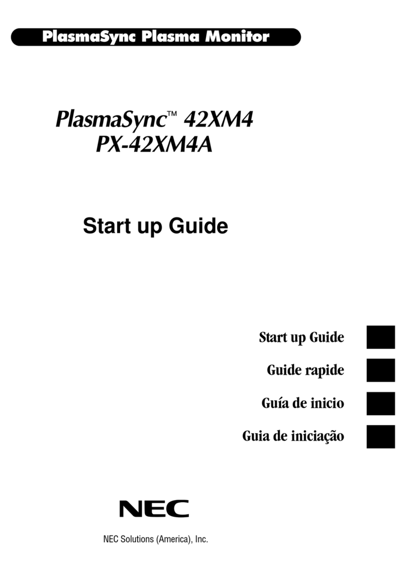 NEC PlasmaSync 42XM4 Guide de l'utilisateur