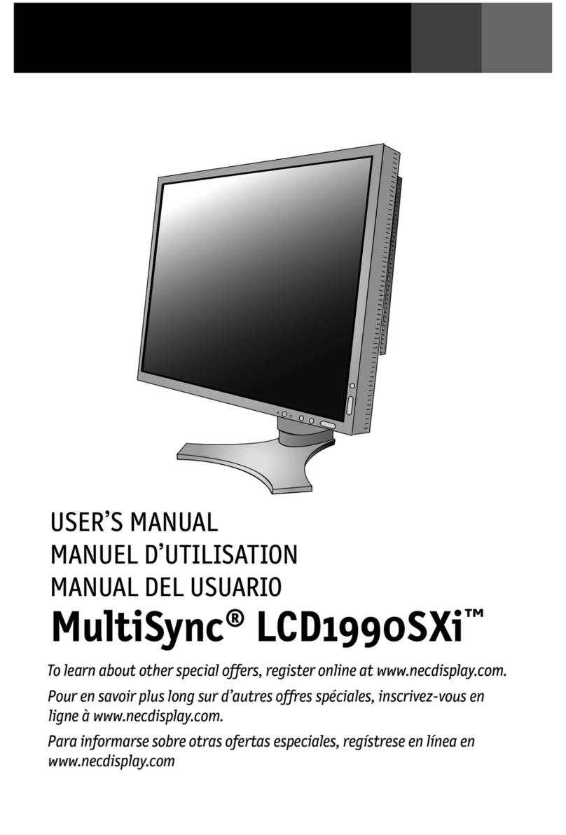 NEC LCD1990SXi BK MultiSync -LCD Manuel utilisateur