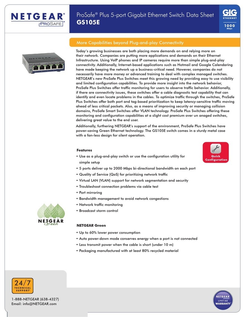 NETGEAR GS105E Manuel utilisateur