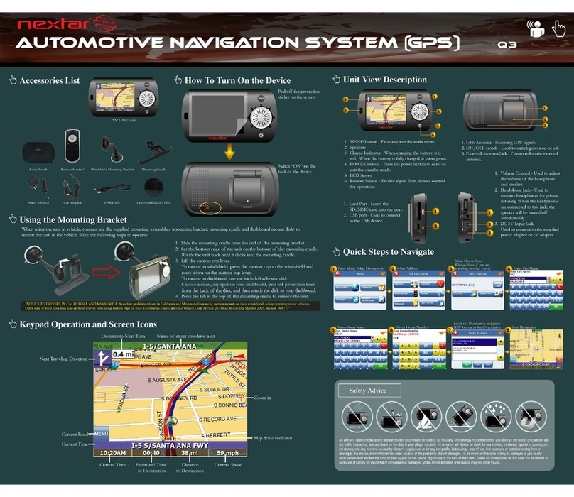 Nextar Q3 Manuel utilisateur