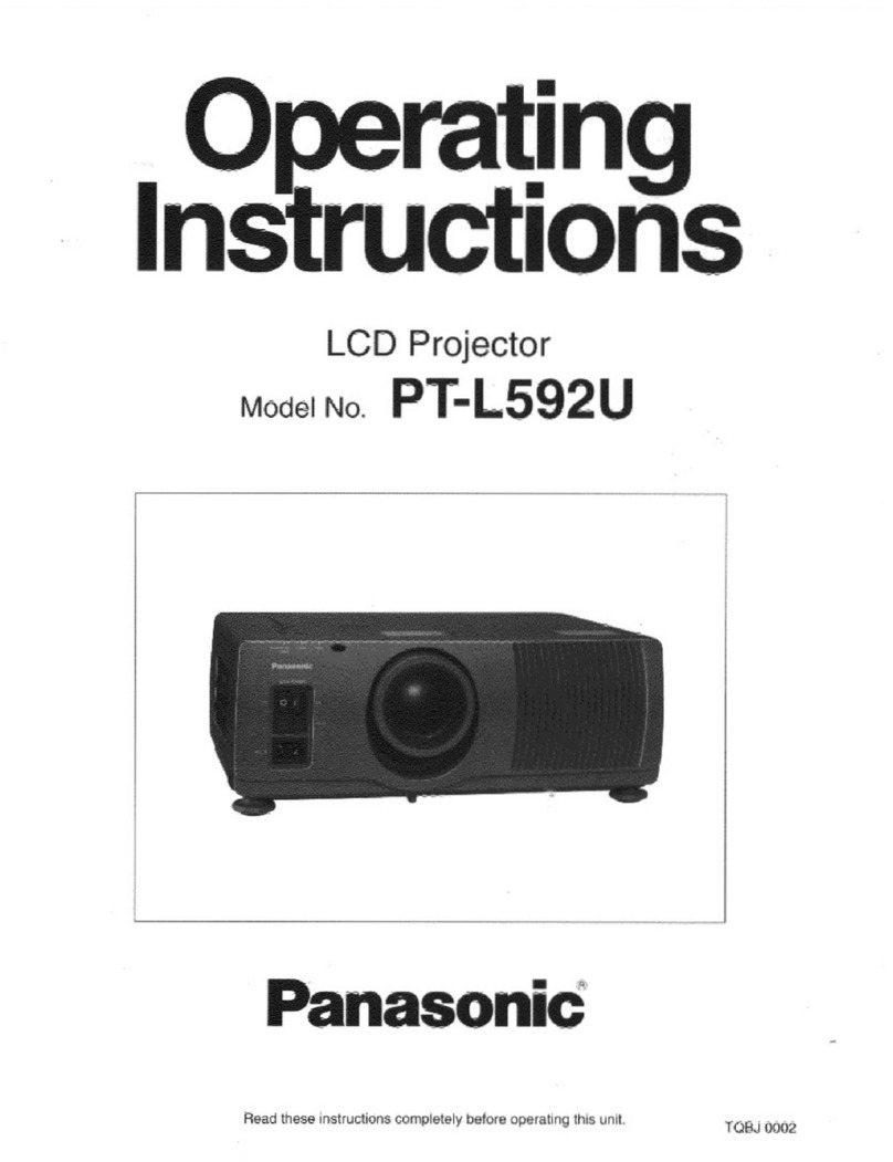 Panasonic PTL592U - LCD PROJECTOR Manuel utilisateur