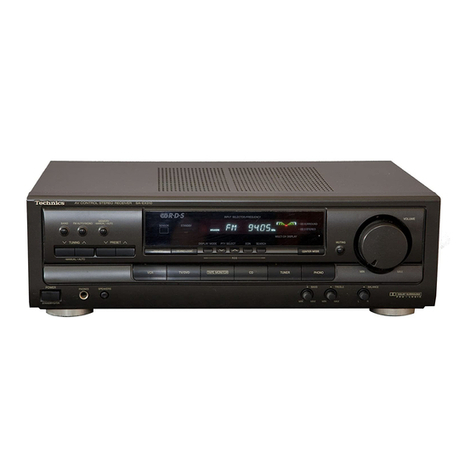Technics SAEX310 - RECEIVER Manuel utilisateur