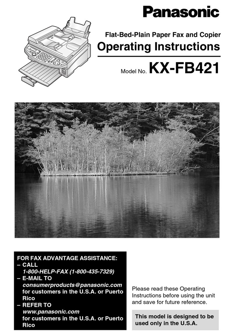 Panasonic KX-FB421 Manuel utilisateur