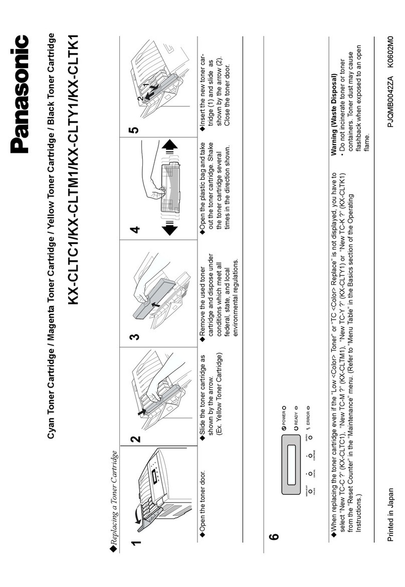Panasonic KX-CLTC1 Manuel de la liste des pièces