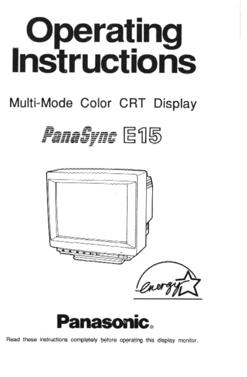 Panasonic PANASYNC E15 Manuel utilisateur