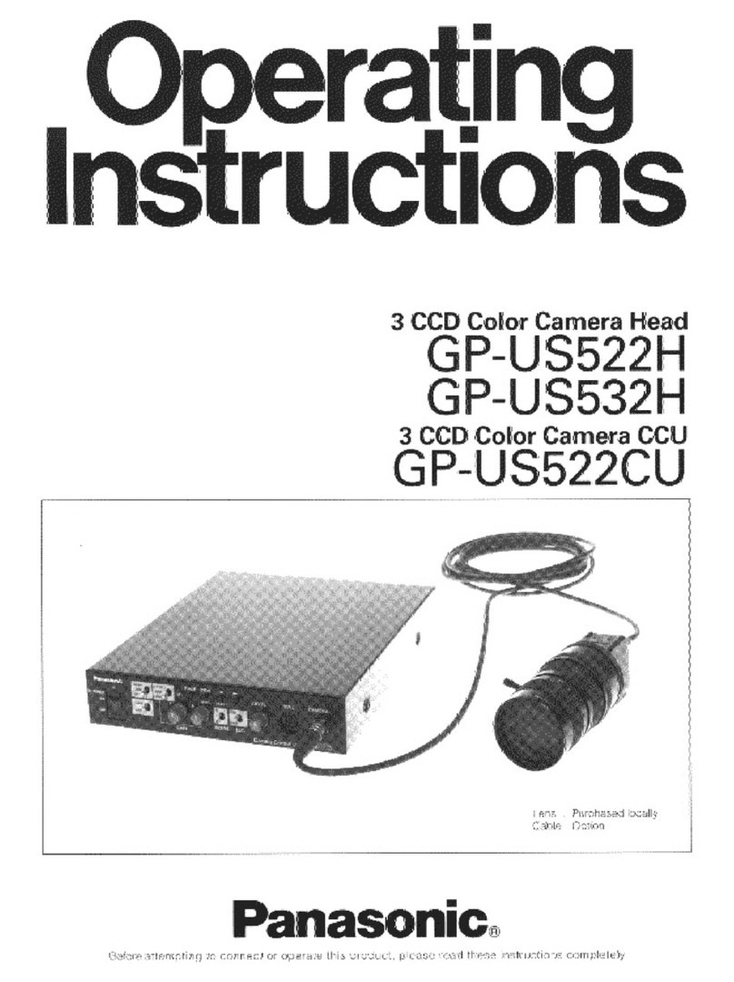 Panasonic GPUS522CU - COLOR CAMERA Manuel utilisateur