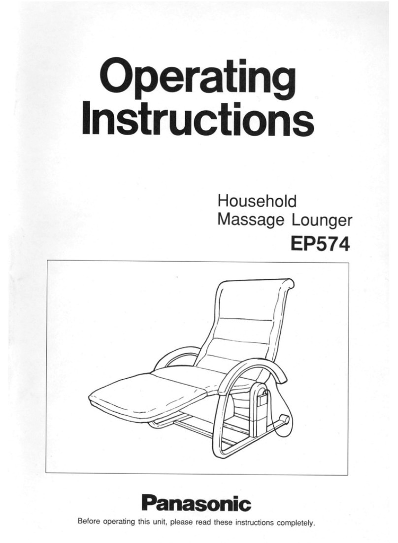 Panasonic EP574 - MASSAGE LOUNGER Manuel utilisateur