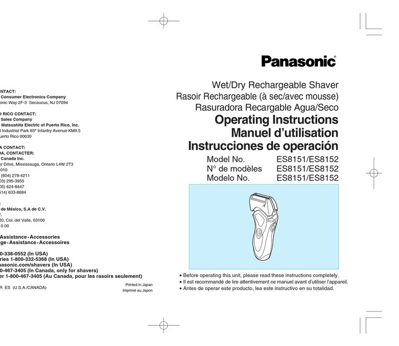 Panasonic ES-8151 Manuel utilisateur