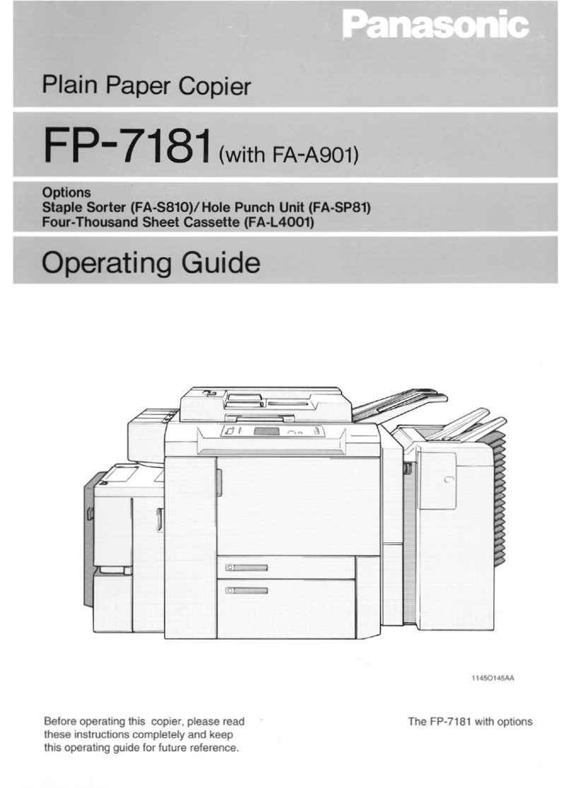 Panasonic FP-7181 Manuel utilisateur