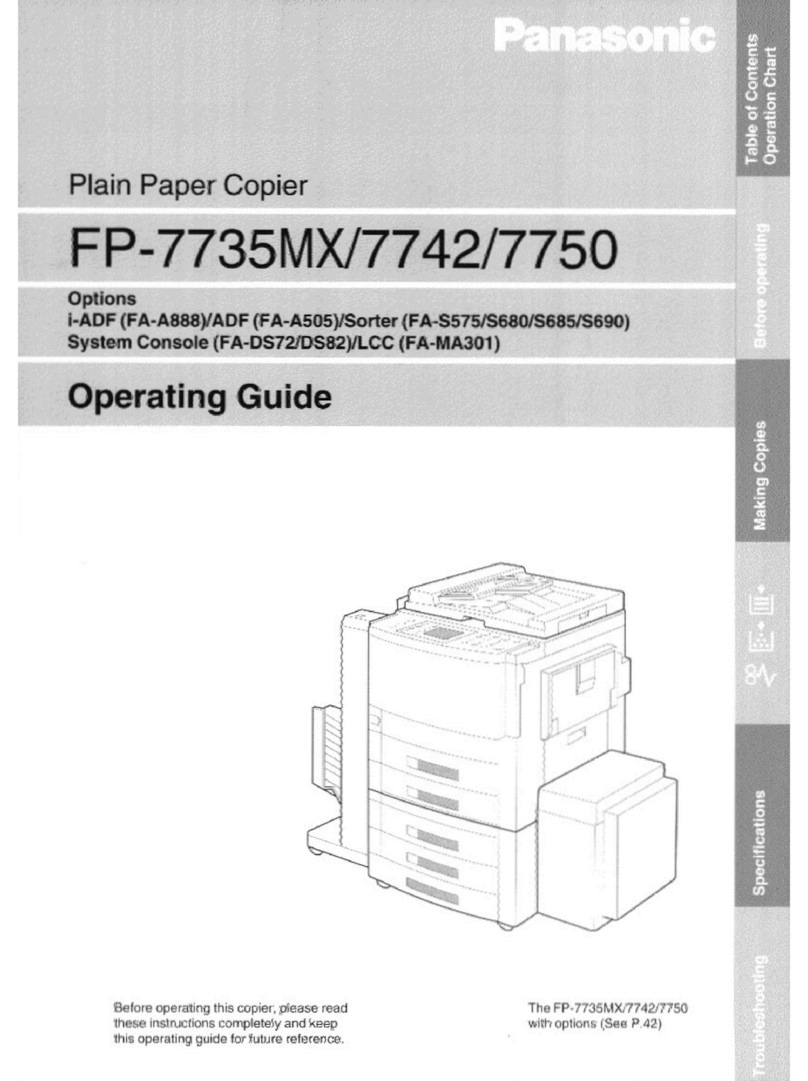 Panasonic FP-7735 Manuel utilisateur