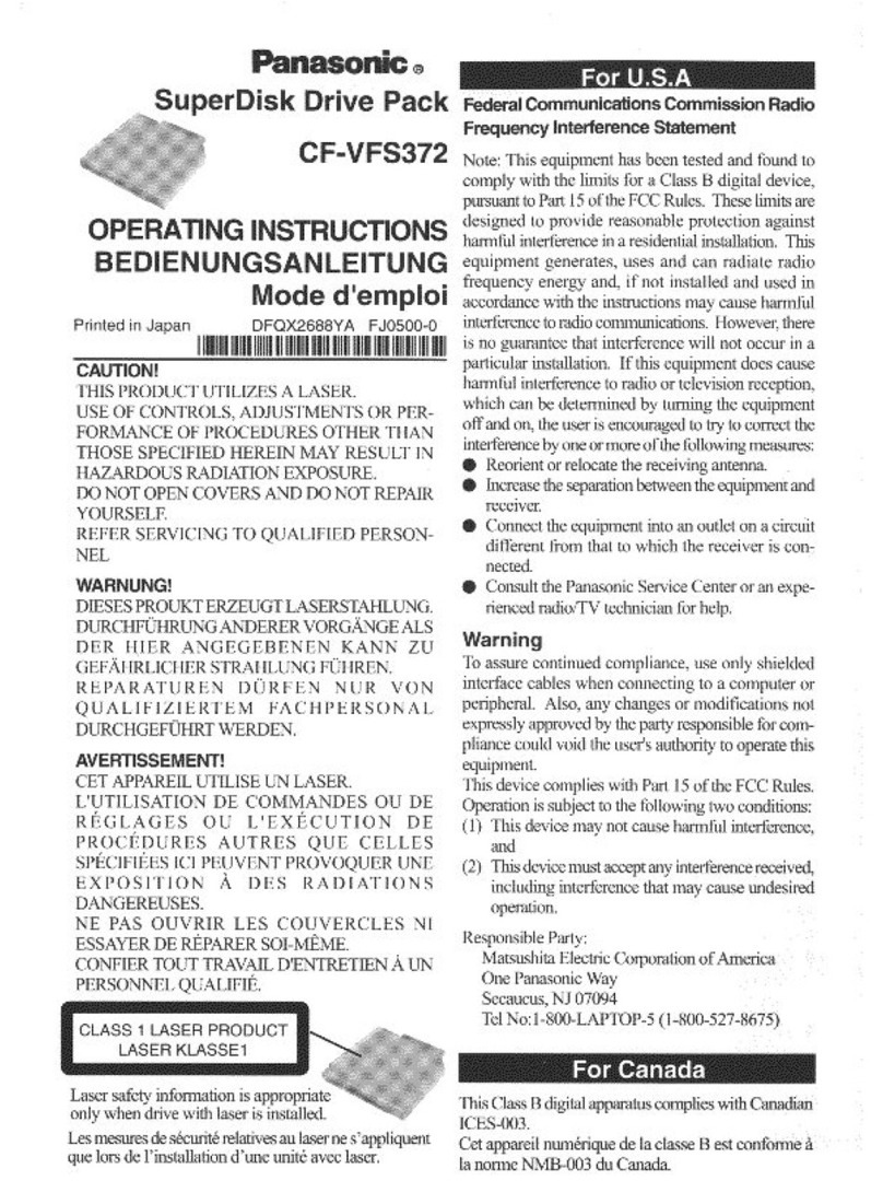 Panasonic CF-VFS372 Manuel utilisateur