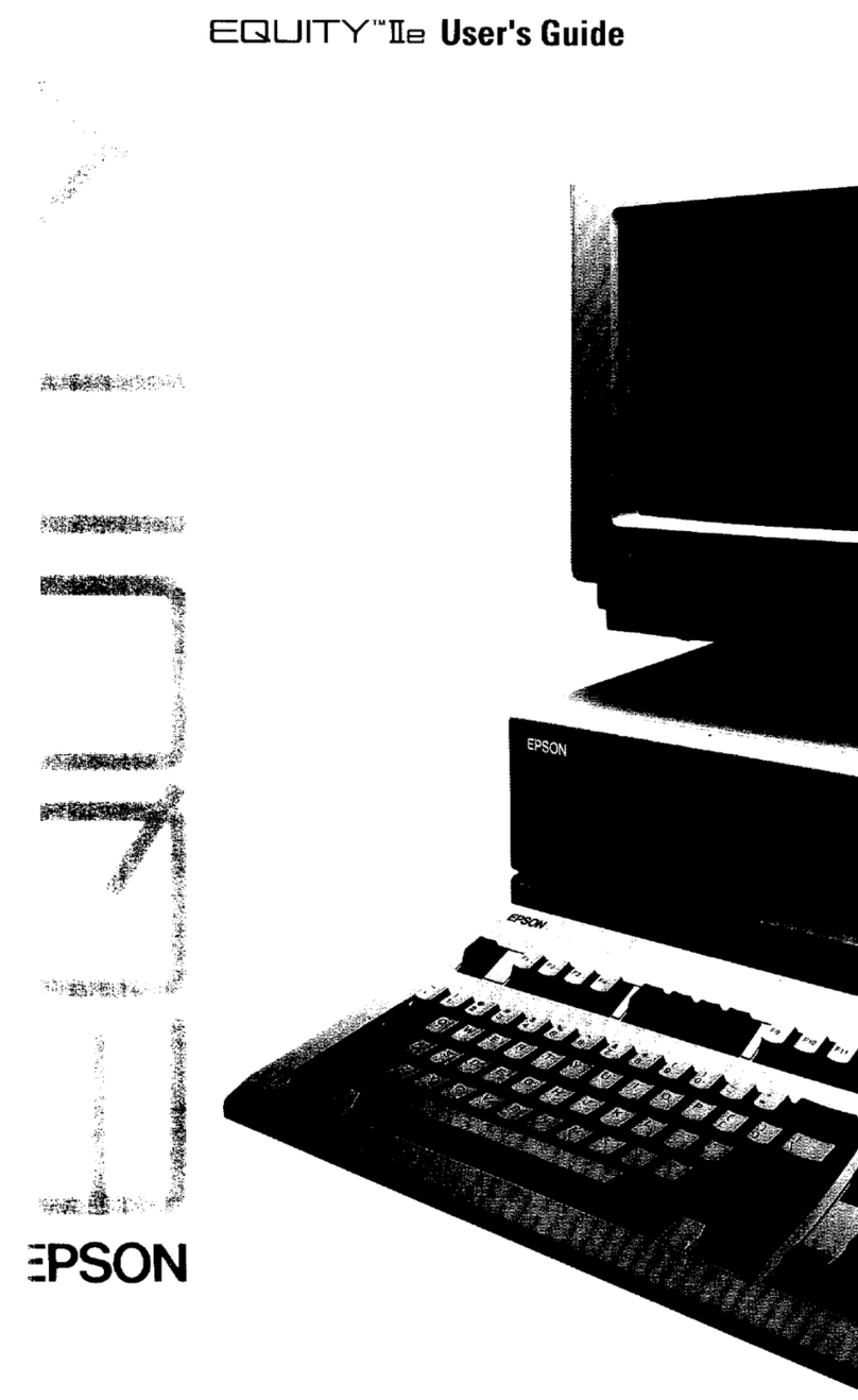 Epson Equity IIe Manuel utilisateur