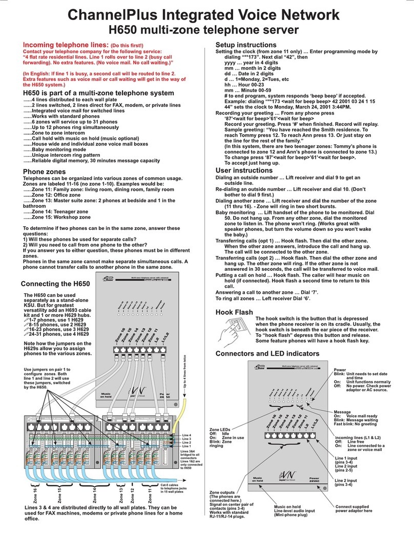 Open House H650 Manuel utilisateur Open House H650 Manuel utilisateur