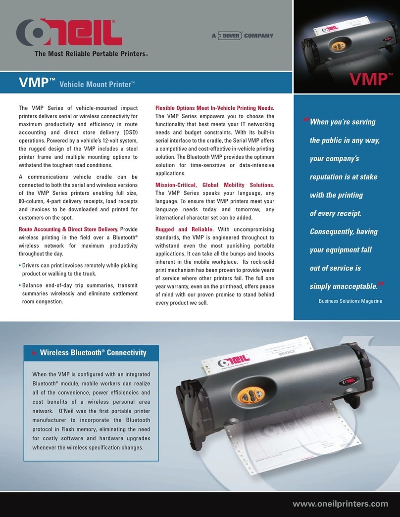 Oneil VMP-2000 Manuel utilisateur