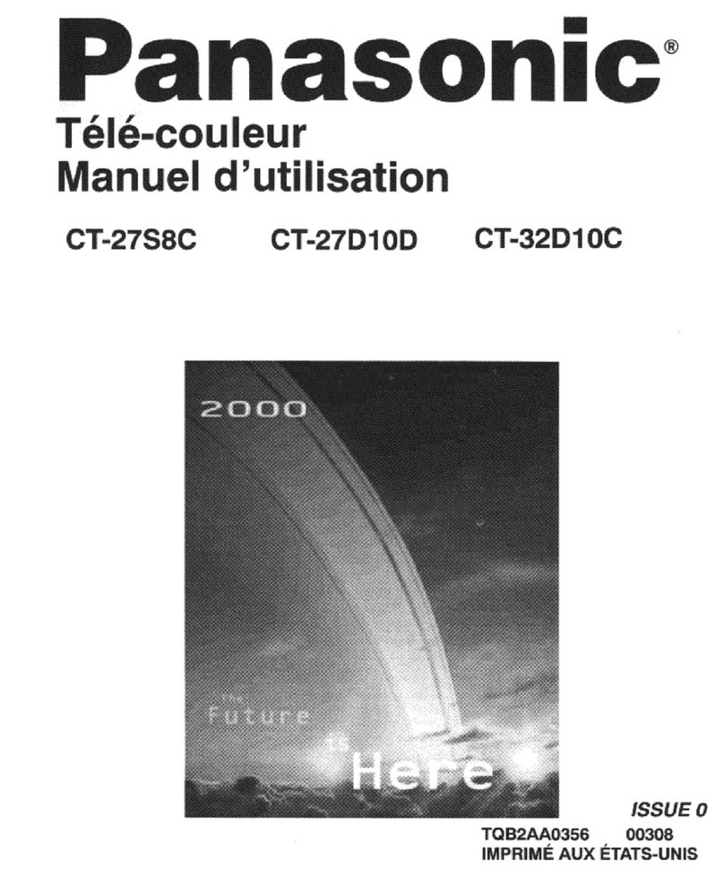 Panasonic CT-27D10D Manuel utilisateur