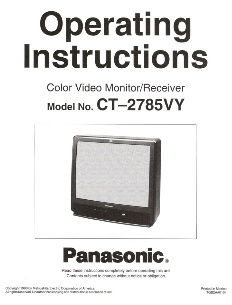 Panasonic CT-2785VY Manuel utilisateur Panasonic CT-2785VY Manuel utilisateur