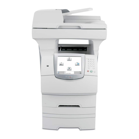 Lexmark X644E - With Modem Taa/gov Manuel utilisateur