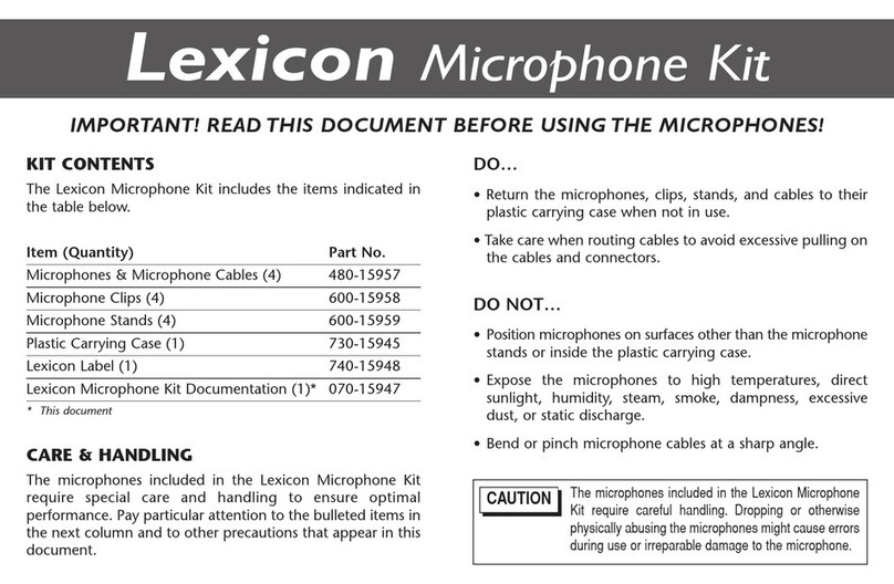 Lexicon MC-12 Balanced Manuel