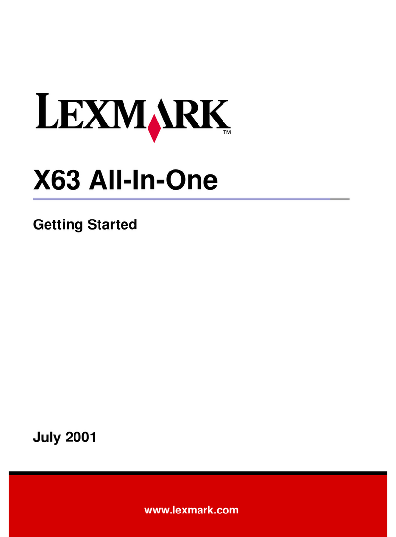 Lexmark X63 Manuel utilisateur