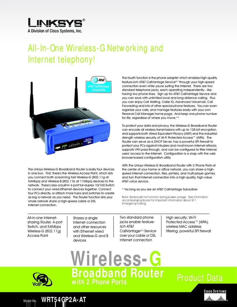 Linksys WRT54GP2A-AT - Wireless-G Broadband Router... Manuel d'utilisation