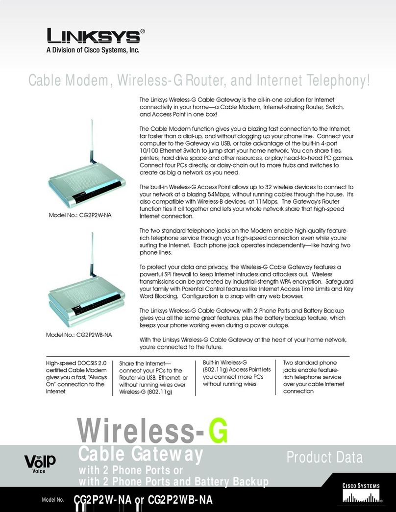 Linksys CG2P2WB Manuel d'utilisation
