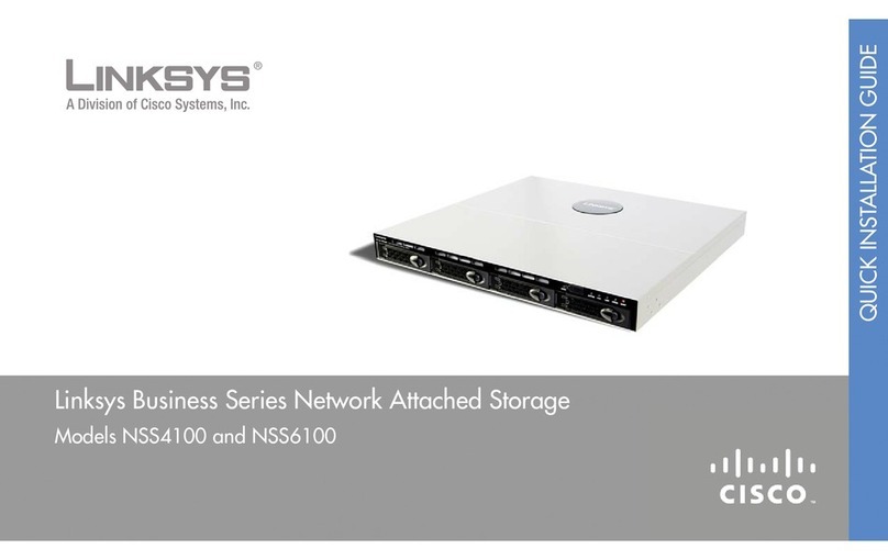 Linksys NSS4100 - Gigabit Storage System Manuel utilisateur